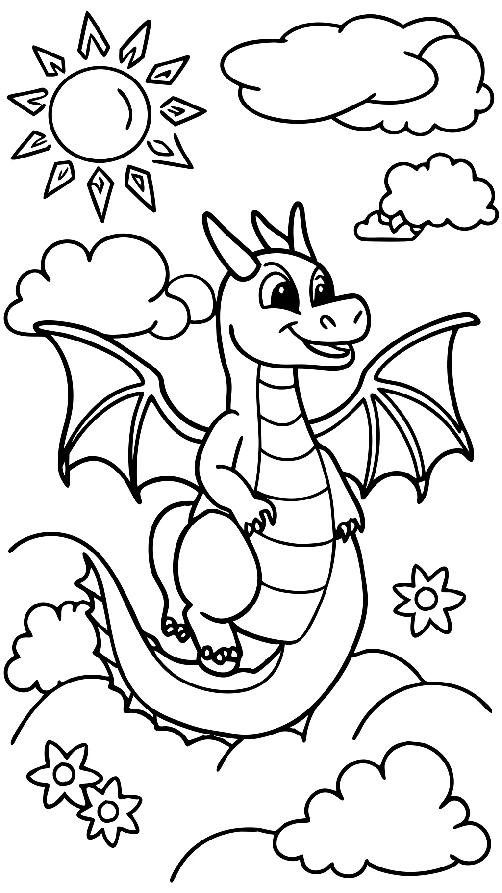 dragonite coloring page